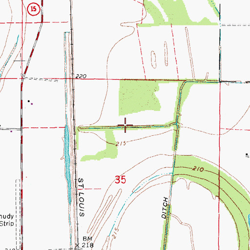 Topographic Map of Lateral Number 8, AR