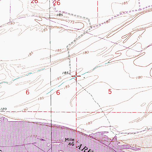 Topographic Map of Leland Landing (historical), AR