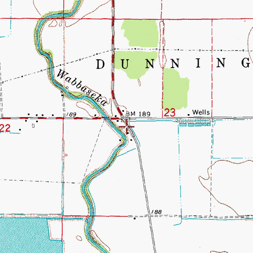 Topographic Map of Mulberry Grove School (historical), AR