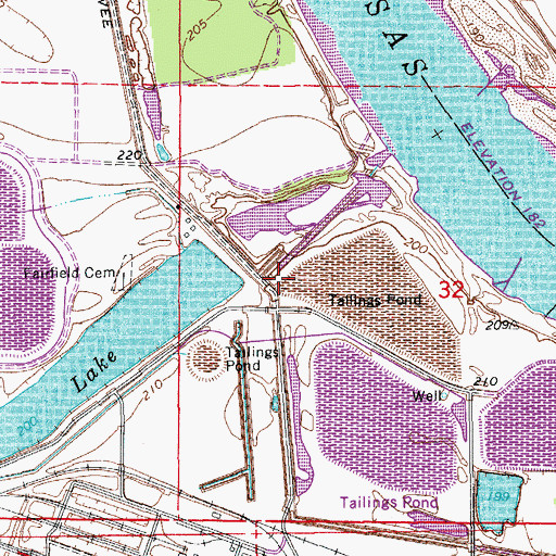 Topographic Map of New Saint James Church (historical), AR