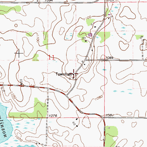 Topographic Map of Bear Lake School, MN