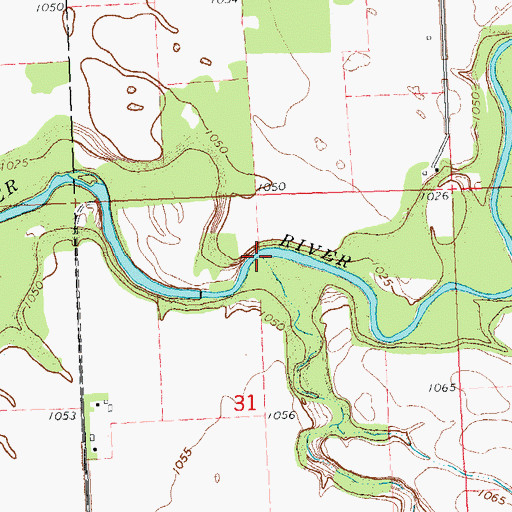 Topographic Map of Beau Gerlot Creek, MN