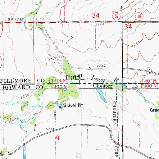 Topographic Map of Beaver Creek, MN