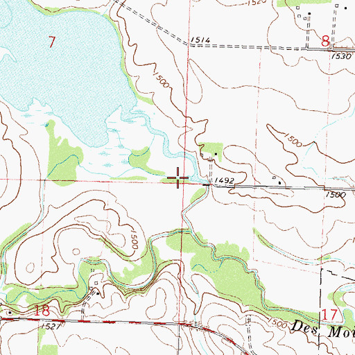 Topographic Map of Beaver Creek, MN