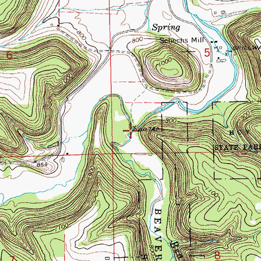 Topographic Map of Beaver Creek East, MN