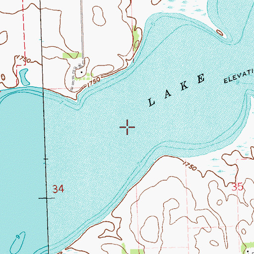 Topographic Map of Lake Benton, MN
