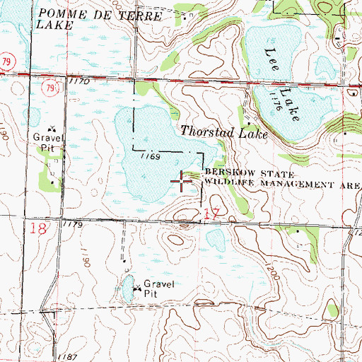 Topographic Map of Berskow State Wildlife Management Area, MN