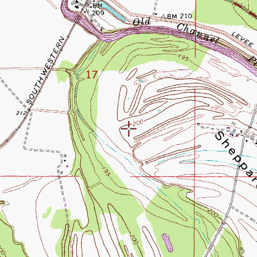 Topographic Map of Temple Star Church (historical), AR