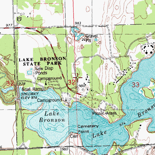 Topographic Map of Bible Camp Church, MN