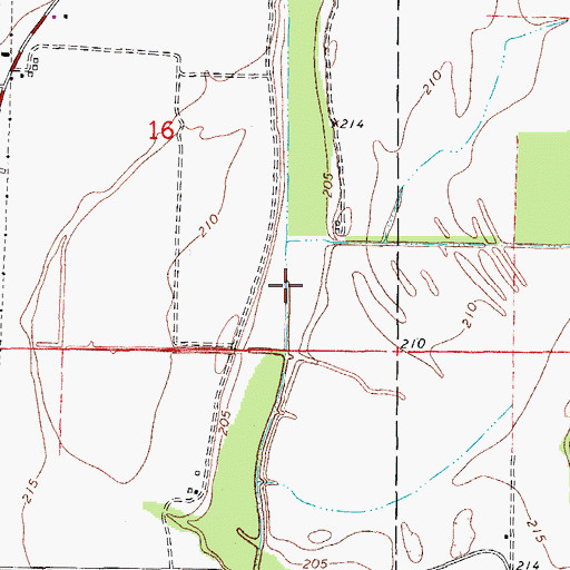 Topographic Map of Tucker Lake (historical), AR