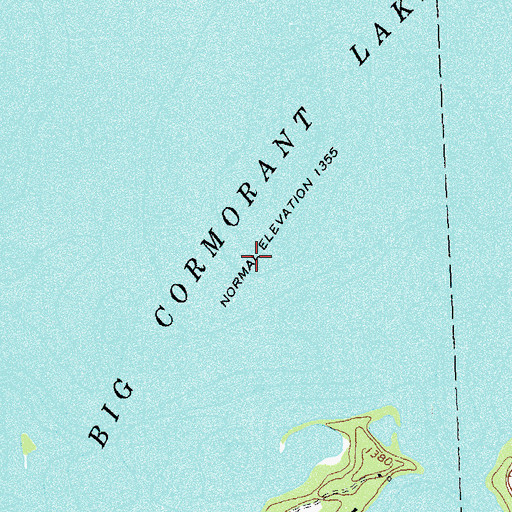 Topographic Map of Big Cormorant Lake, MN