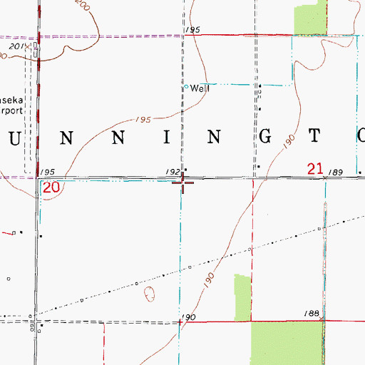 Topographic Map of Turner Church (historical), AR