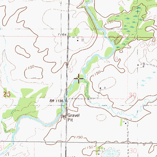 Topographic Map of Big Mink Creek, MN