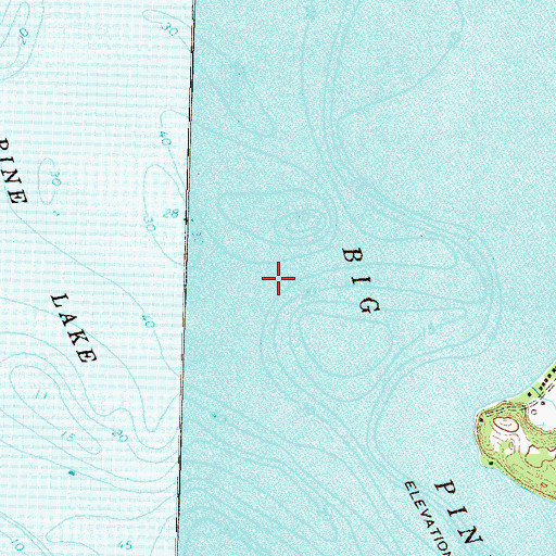 Topographic Map of Big Pine Lake, MN