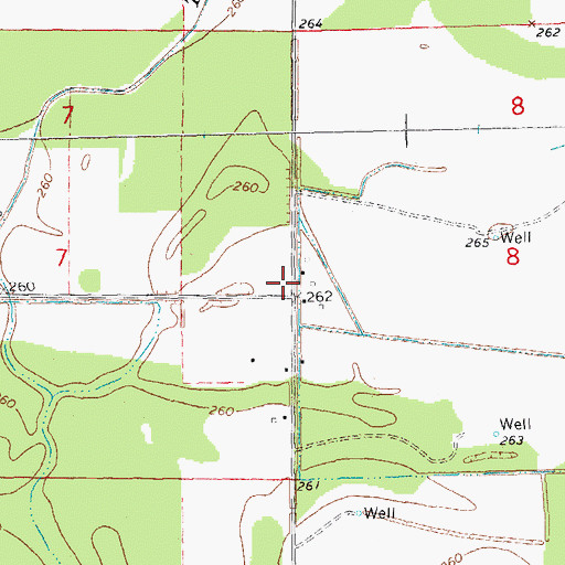Topographic Map of Byral School (historical), AR