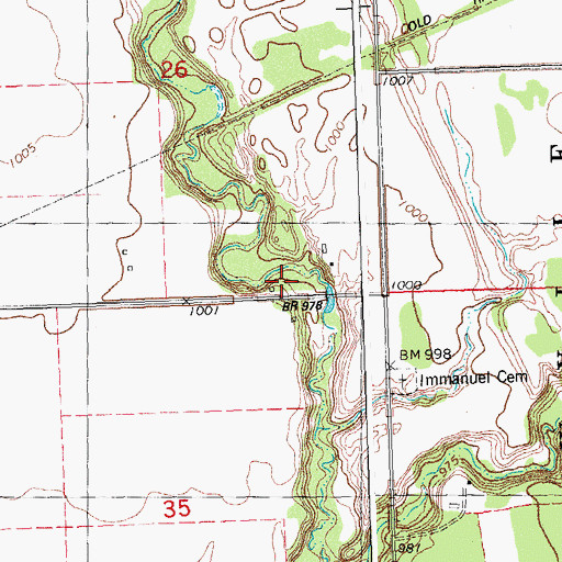 Topographic Map of Black River School, MN