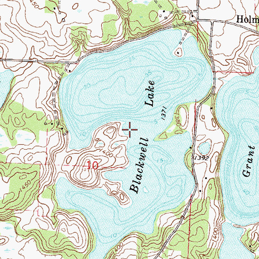 Topographic Map of Blackwell Lake, MN