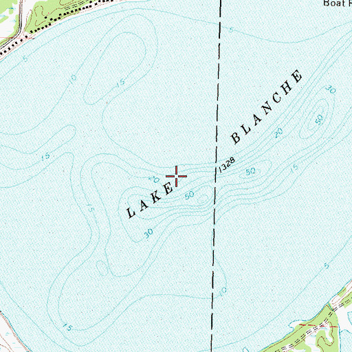 Topographic Map of Lake Blanche, MN