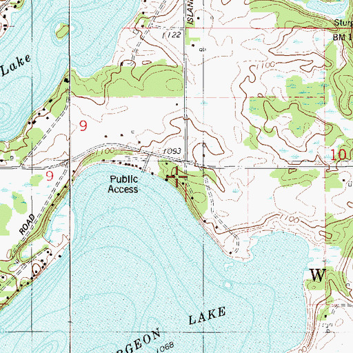 Topographic Map of Blomskog Church, MN
