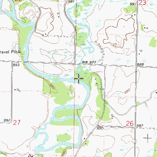 Topographic Map of Bogus Brook, MN