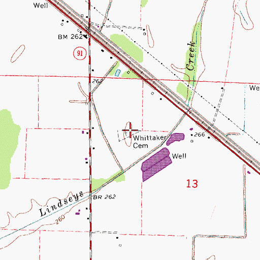Topographic Map of Old School (historical), AR