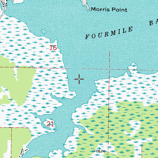 Topographic Map of Bostick Creek, MN