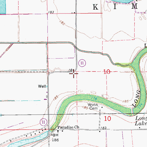 Topographic Map of Antioch School (historical), AR