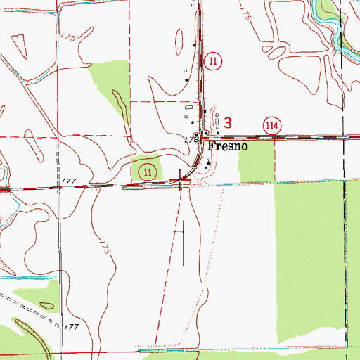 Topographic Map of Coles Spur (historical), AR