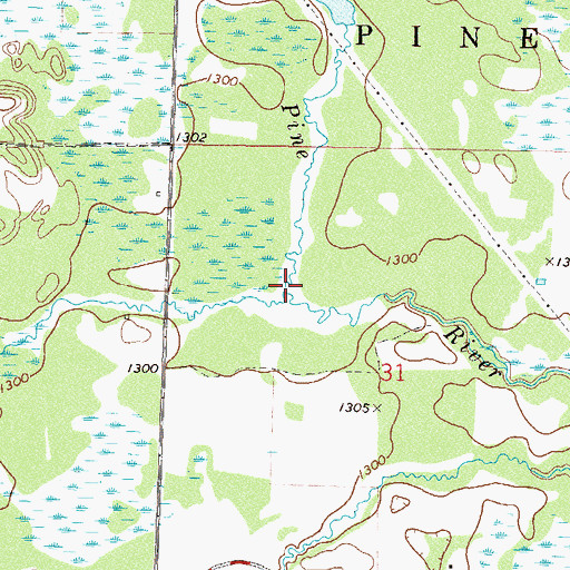 Topographic Map of Brittan Creek, MN