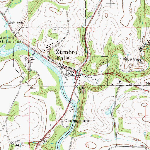 Topographic Map of Buckman Coulee, MN