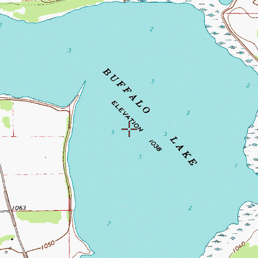 Topographic Map of Buffalo Lake, MN