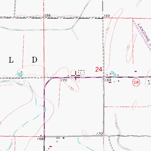 Topographic Map of Jericho Church (historical), AR