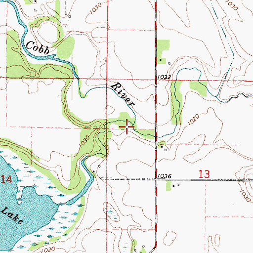Topographic Map of Bull Run Creek, MN