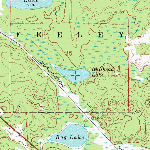 Topographic Map of Bullhead Lake, MN