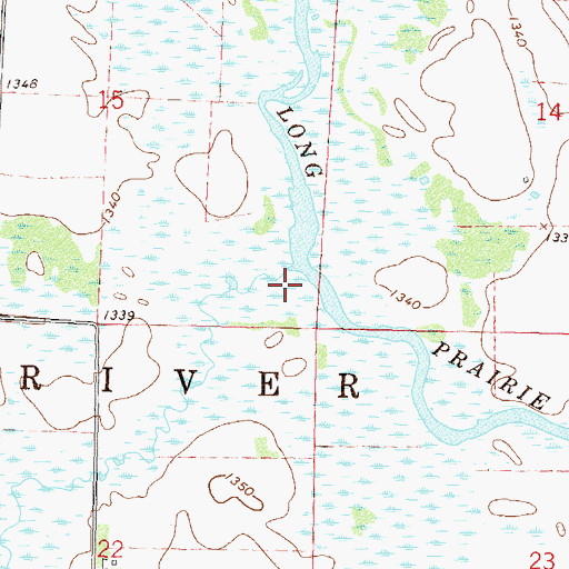 Topographic Map of Calamus Creek, MN