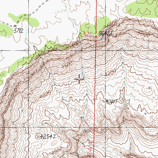 Topographic Map of Jewel Spring, AZ