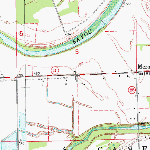 Topographic Map of Saint James Church (historical), AR