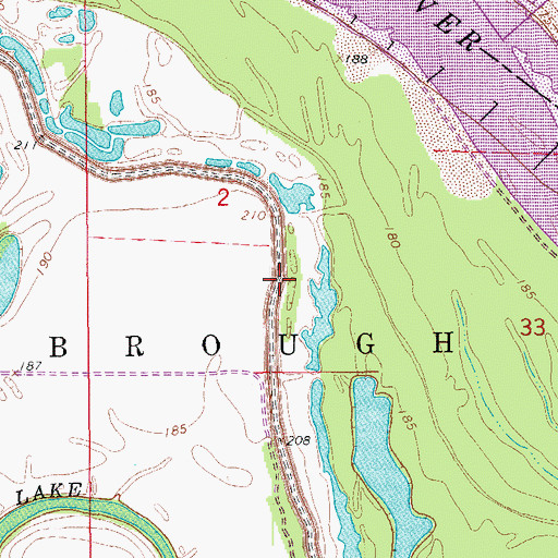 Topographic Map of Simpson Point, AR