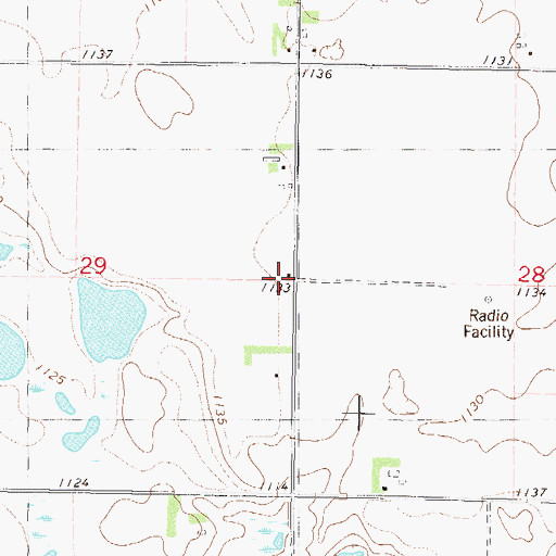 Topographic Map of Casey School, MN