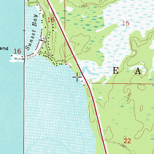 Topographic Map of Cedar Creek, MN