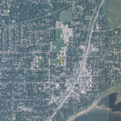 Aerial/Satellite Image of Central Junior High School, MN