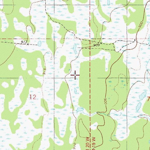 Topographic Map of Chengwatana State Forest, MN