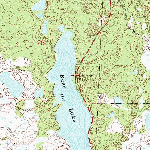 Topographic Map of Chilton Park, MN