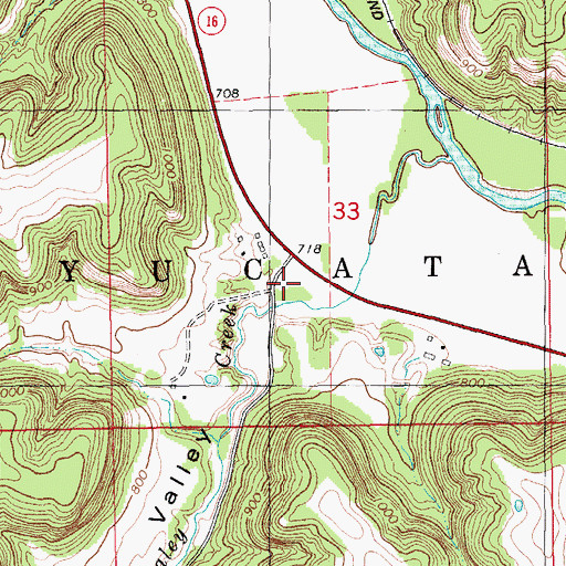 Topographic Map of Chisholm Valley, MN