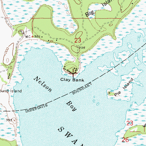 Topographic Map of Clay Bank, MN