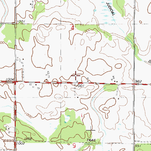 Topographic Map of Connally School, MN