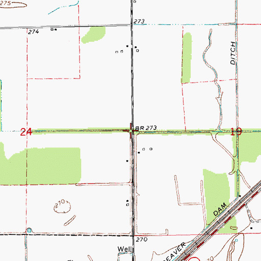 Topographic Map of Lateral Number 10, AR