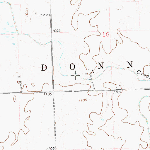 Topographic Map of County Ditch Number One, MN
