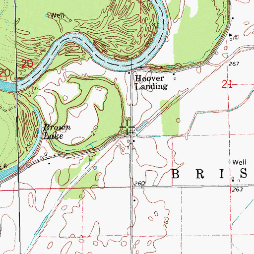 Topographic Map of Lone Oak Church (historical), AR