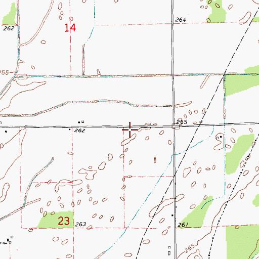 Topographic Map of Mitt School (historical), AR